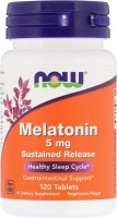 Фото - Аминокислоты Now Melatonin 5 mg 120 cap 