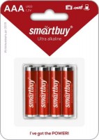 Аккумулятор / батарейка SmartBuy  4xAAA Ultra Alkaline
