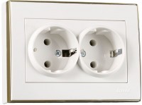 Фото - Розетка Lezard Rain 703-0226-127 золотистый