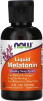 Фото - Аминокислоты Now Liquid Melatonin 59 ml 