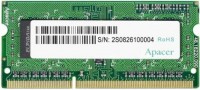 Фото - Оперативная память Apacer DV DDR3 SO-DIMM 1x4Gb DV.04G2K.KAM