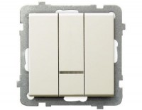 Фото - Выключатель Ospel LP-13RS/m/27 