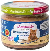 Фото - Корм для кошек Leopold Pate Mousse with Chicken 0.3 kg 