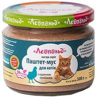 Фото - Корм для кошек Leopold Pate Mousse with Oven Chicken 0.3 kg 