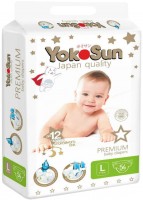 Подгузники Yokosun Premium Diapers L / 54 pcs 