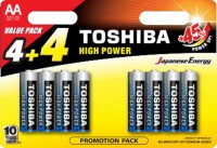 Фото - Аккумулятор / батарейка Toshiba High Power  8xAA
