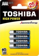 Фото - Аккумулятор / батарейка Toshiba High Power  4xAAA