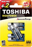 Фото - Аккумулятор / батарейка Toshiba High Power  6xAAA