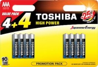 Фото - Аккумулятор / батарейка Toshiba High Power  8xAAA