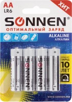 Аккумулятор / батарейка SONNEN Alkaline  4xAA