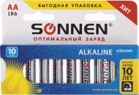 Аккумулятор / батарейка SONNEN Alkaline  10xAA