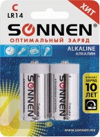 Аккумулятор / батарейка SONNEN Alkaline 2xC 