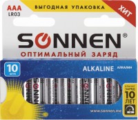 Аккумулятор / батарейка SONNEN Alkaline  10xAAA