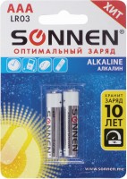 Аккумулятор / батарейка SONNEN Alkaline  2xAAA