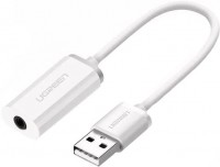 Фото - Звуковая карта Ugreen 2in1 USB Audio Adapter 