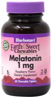 Фото - Аминокислоты Bluebonnet Nutrition Earth Sweet Chewables Melatonin 1 mg 60 tab 