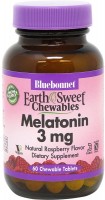 Фото - Аминокислоты Bluebonnet Nutrition Earth Sweet Chewables Melatonin 3 mg 120 tab 