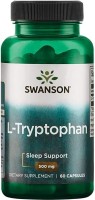 Фото - Аминокислоты Swanson L-Tryptophan 500 mg 60 cap 