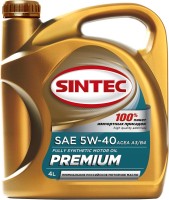 Фото - Моторное масло Sintec Premium 5W-40 4 л