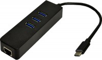 Фото - Картридер / USB-хаб Dynamode USB3.1-TypeC-RJ45-HUB3 