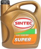 Фото - Моторное масло Sintec Super 10W-40 4 л