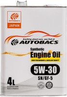 Фото - Моторное масло Autobacs Synthetic Engine Oil 5W-30 SN/GF-5 4&nbsp;л