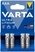 Фото - Аккумулятор / батарейка Varta Ultra Lithium  4xAAA