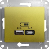 Фото - Розетка Schneider Glossa GSL001039 салатовый