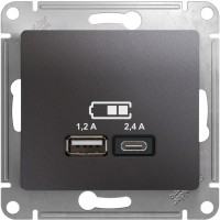 Фото - Розетка Schneider Glossa GSL001339 графит