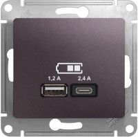 Фото - Розетка Schneider Glossa GSL001439 фиолетовый