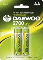 Фото - Аккумулятор / батарейка Daewoo Rechargeable 2xAA 2700 mAh 