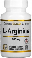 Фото - Аминокислоты California Gold Nutrition L-Arginine 60 cap 