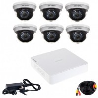 Фото - Комплект видеонаблюдения Hikvision Turbo HD-6D KIT 