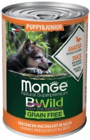 Фото - Корм для собак Monge BWild GF Canned Puppy&Junior Duck 400 g 1 шт