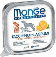 Фото - Корм для собак Monge Monoprotein Fruits Pate Turkey/Citrus 150 g 