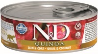 Фото - Корм для кошек Farmina Quinoa Canned Skin&Coat Quail 0.08 kg 