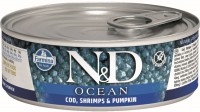 Фото - Корм для кошек Farmina Ocean Canned Cod/Shrimps/Pupmkin 0.08 kg 