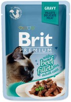 Фото - Корм для кошек Brit Premium Pouch Beef Fillets 