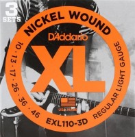 Фото - Струны DAddario XL Nickel Wound 10-46 (3-Pack) 