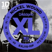 Фото - Струны DAddario XL Nickel Wound 11-49 (10-Pack) 