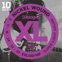 Фото - Струны DAddario XL Nickel Wound 9-42 (10-Pack) 