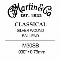 Фото - Струны Martin Classical Silver Wound Single 30 