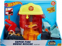 Фото - Автотрек / железная дорога Hot Wheels Super City Fire House Rescue Play Set GJL06 