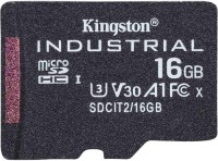 Фото - Карта памяти Kingston Industrial microSD + SD-adapter 16 ГБ