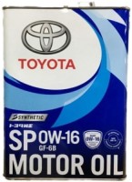 Фото - Моторное масло Toyota Motor Oil 0W-16 SP 4L 4 л