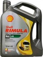 Фото - Моторное масло Shell Rimula R6 LM 10W-40 5 л