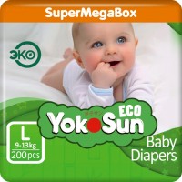 Фото - Подгузники Yokosun Eco Diapers L / 200 pcs 