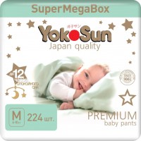 Фото - Подгузники Yokosun Premium Pants M / 224 pcs 