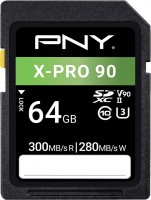 Фото - Карта памяти PNY X-PRO 90 Class 10 U3 V90 UHS-II SDXC 64 ГБ