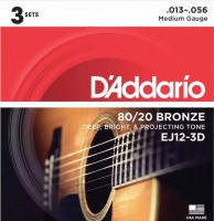 Фото - Струны DAddario 80/20 Bronze 3D 13-56 